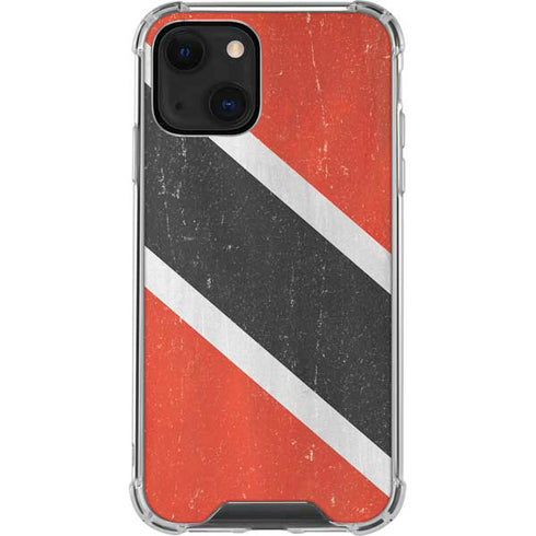 Trinidad and Tobagao Flag Distressed iPhone 13 Clear Case